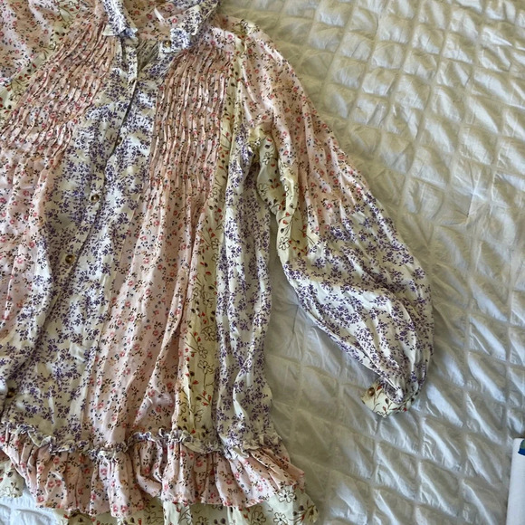 Free People Lost in you floral tunic mini dress - Picture 8 of 15